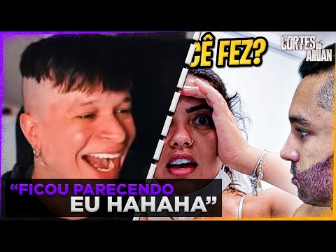 ARUAN REAGE A OLHA COMO EU FIQUEI APÓS O TRANSPLANTE DE BARBA  - Cortes do Aruan