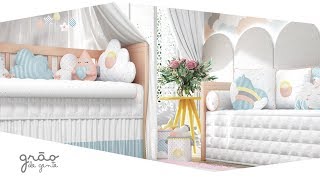Quarto de Bebê Nuvem de Algodão | Grão de Gente