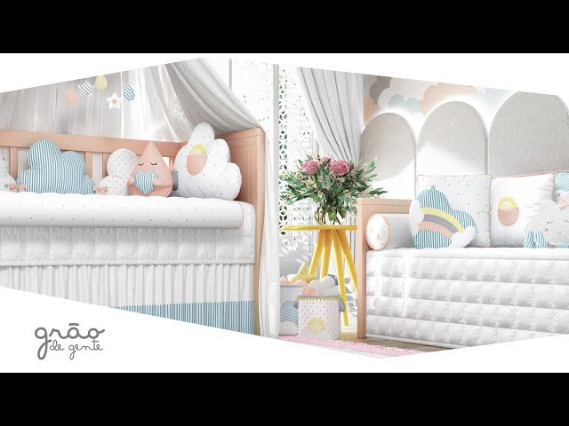 Quarto de Bebê Nuvem de Algodão | Grão de Gente
