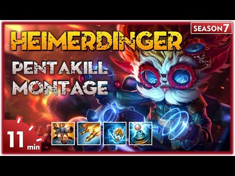 Heimerdinger Montage - Best Heimerdinger Plays S7 - Heimerdinger Pentakill - League of Legends
