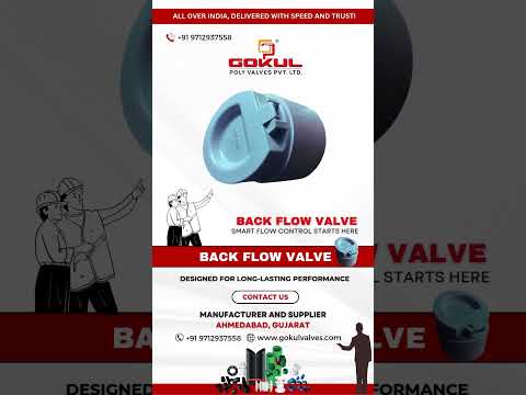 Plastic backflow valve