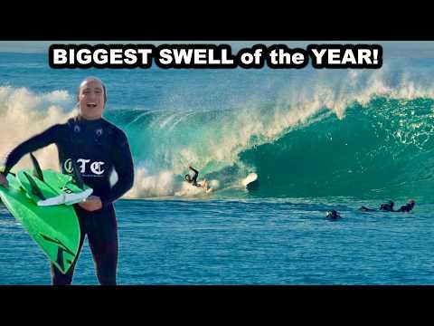 I GOT DESTROYED on the BIGGEST SWELL of the YEAR!
