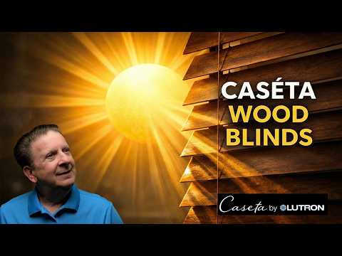 Lutron Caséta Smart Wood Blinds and Natural Light Optimization