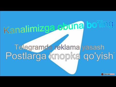 Telegramda chiroyli reklama yasash