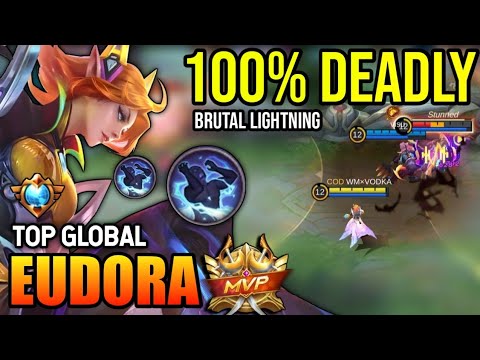 EUDORA BEST BUILD 2023 | TOP GLOBAL EUDORA GAMEPLAY | MOBILE LEGENDS✓