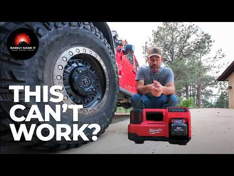 Portable offroad air compressor - Milwaukee M18 Inflator Battery Powered