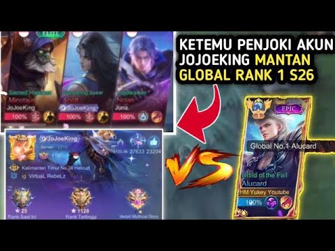 Ketemu Penjoki Akun Top Global 1 Season 26 JoJoeKing!!! Auto Rip mmr