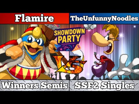 SSF2 Showdown Party Winners Semis - Flamire VS UnfunnyNoodles - Smash Flash 2 Singles
