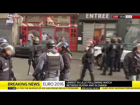 Riots between Russian and English Hooligans
