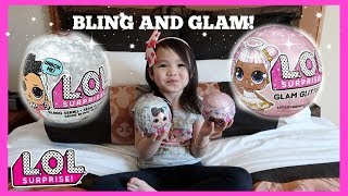 LOL Surprise Dolls Glam Glitter Series and Bling Series Unboxing