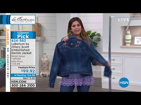 LaBellum by Hillary Scott Embellished Denim Jacket