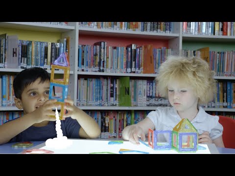 Slide 5 - Translucent Magnetic Polydron, 64 Pieces (video)