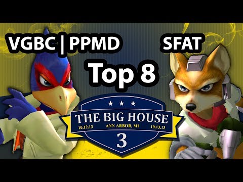The Big House 3 - PPMD (Falco) Vs. SFAT (Fox) - Losers Semis - SSBM