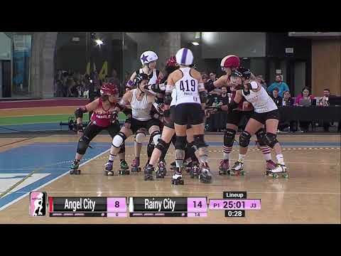 2018 WFTDA Playoffs - A Coruña Game 15: Angel City Derby v Rainy City Roller Derby