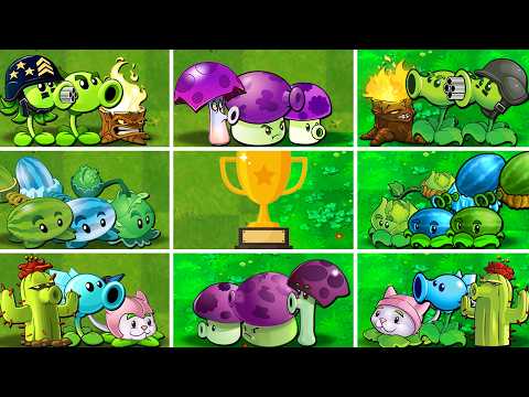 Tournament 8 Team Plants PVZ 1 vs PVZ 2 Battlez - Which Team Plant Will Win?