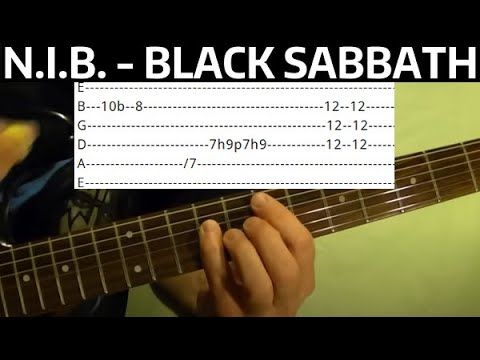N.I.B. - Black Sabbath - Guitar Lesson With Tabs