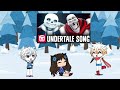 Undertale react to down to the bone : gacha life