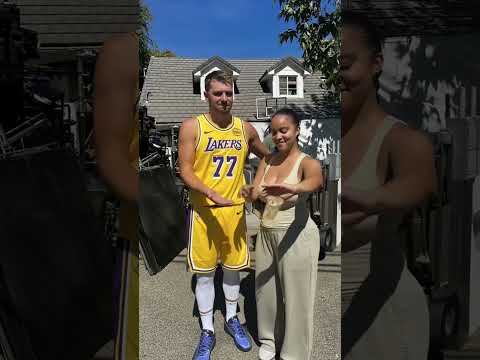 Luka Doncic on set for his new State Farm commercial🔥