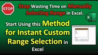 How to Instantly Select Custom Range in Excel 😍 | Time Saving Excel Trick