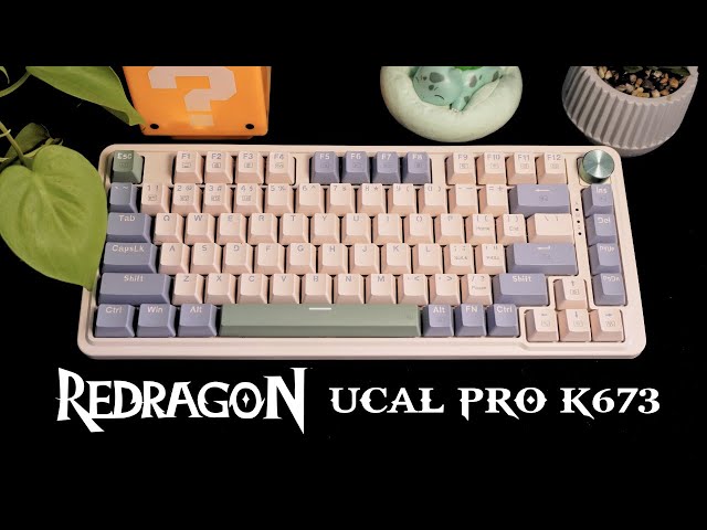 Vídeo relacionado con Redragon K673 Pro Teclado Mecánico Gasket RGB 75% 82 Teclas QWERTY Español