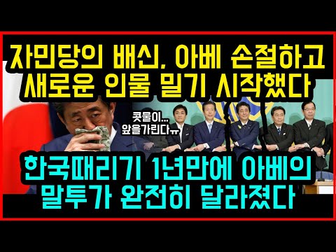 자민당의 배신, 아베 손절하고 새로운 인물 밀기 시작했다