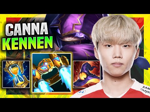 CANNA TRIES KENNEN WITH NEW BUFFS! - T1 Canna Plays Kennen Top vs Jax! | Season 11