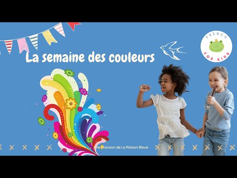 La semaine des couleurs, comptine