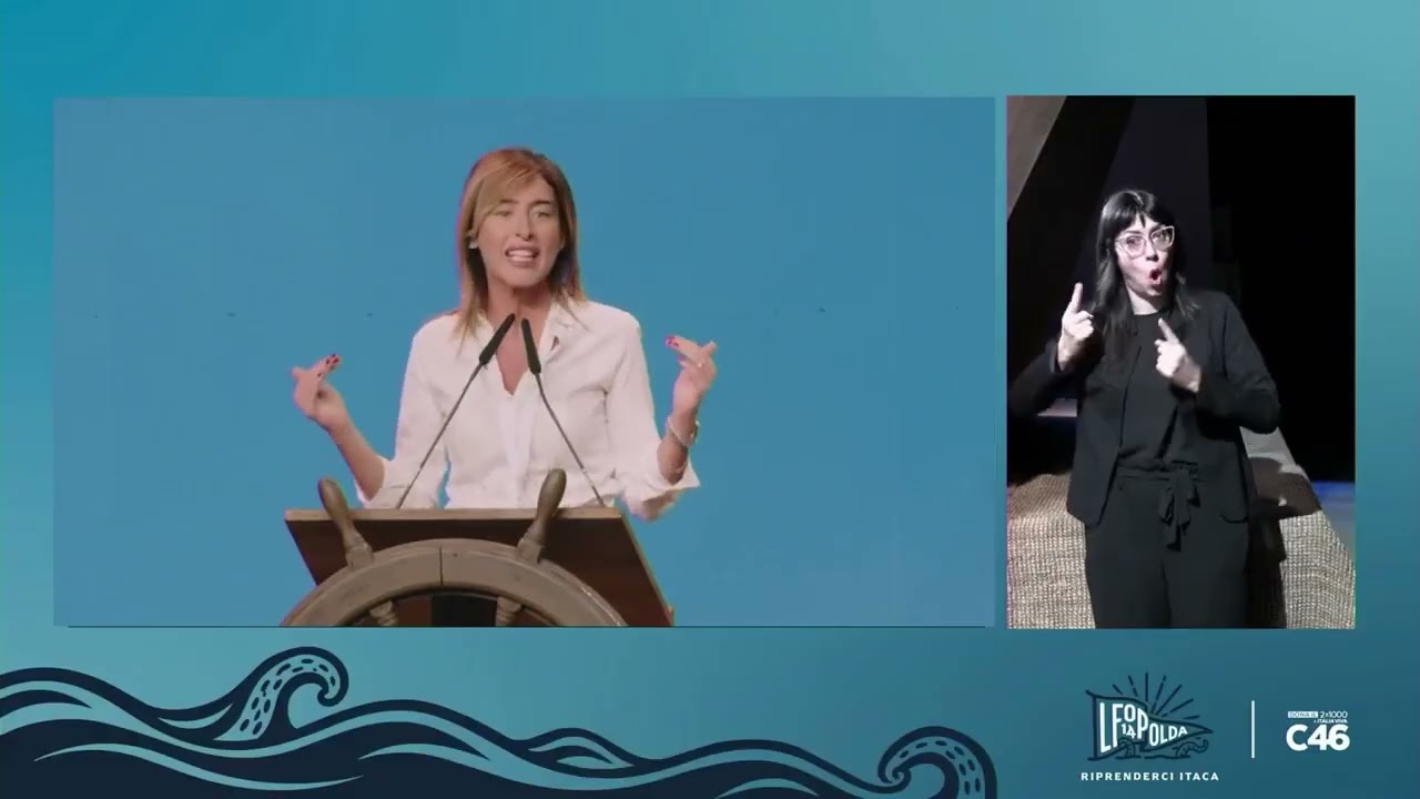 L'INTERVENTO DI MARIA ELENA BOSCHI ALLA LEOPOLDA