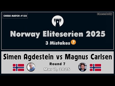Simen Agdestein vs. Magnus Carlsen: The Only Great Move ◉ Norway Eliteserien 2025