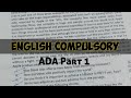 English Compulsory ADA Part 1 Guess Paper Karachi University Exams Paper Pattern Examspreparation
