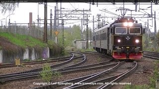 preview picture of video 'SJ Rc6 1380 with passenger train in Hallsberg, Sweden'