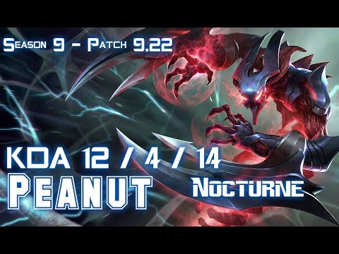 Peanut NOCTURNE vs EKKO Jungle - Patch 9.22 KR Ranked