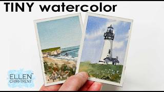 ACEO Watercolor artist cards are perfect for beginners!!