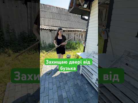 Захищаю двері від бузька #irysik3076  #irysik3076бузько #animals #лелека