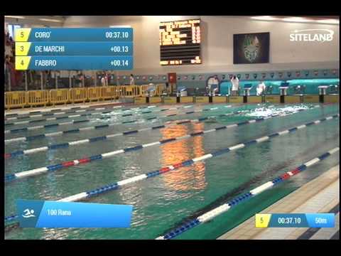 Serie 9 dei 100 Rana  Assoluti Femmine Master - Campionati Regionali Masters 2014 di Veneto e Friul