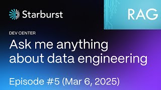 Download the video "Data pipelines for RAG architecture application | Starburst ask-me-anything #5"