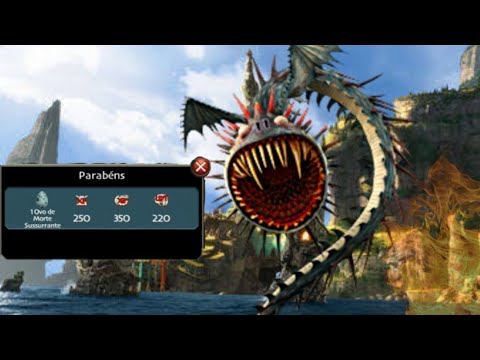 Ganhando o ovo de Morte Sussurrante (suspiro da morte) - Escola de Dragões