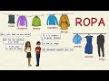 Learn Spanish: Clothing vocabulary (basic level)