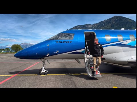 AMAZING FLIGHT with the BRAND NEW PC-24 in the SWISS ALPS!