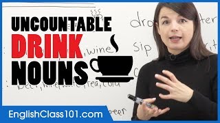 Uncountable English Nouns to Count Drinks - Basic English Grammar