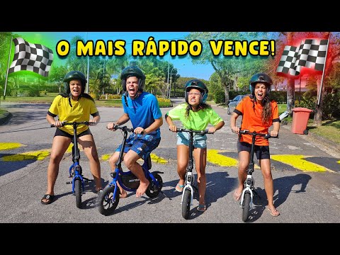 CORRIDA DE MOTINHO ENTRE IRMÃOS! - O MAIS RÁPIDO VENCE! - ÉPICO!
