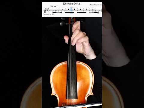 SCHRADIECK Violin Exercises 2 and 3 Warm Up with Samba Accompaniment. Play Along.