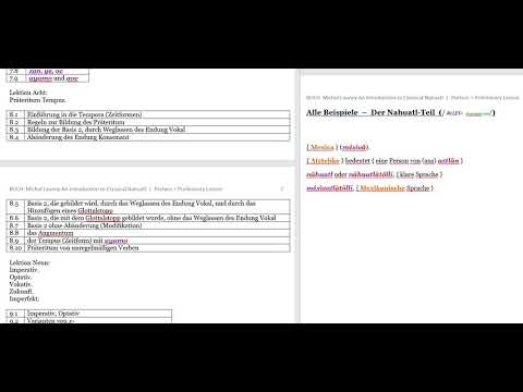 [Hörbuch Digital vorgelesen!] Teil 1 • Launey Grammatik • 1PREFACE [Nahuatl Deutsch]