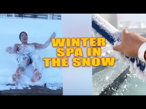 Winter Spa in the Snow