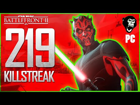 219 KILLSTREAK WITH MAUL ON TATOOINE - SUPREMACY - Star Wars Battlefront 2 Supremacy Gameplay PC