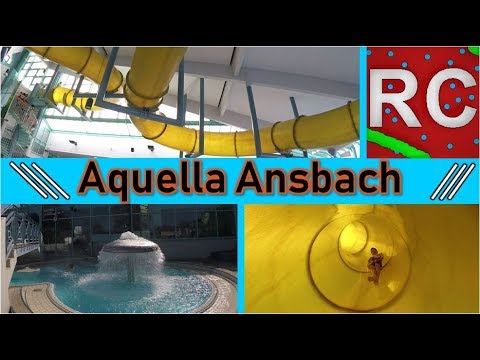 Aquella Ansbach   blaugelbe Röhrenrutsche