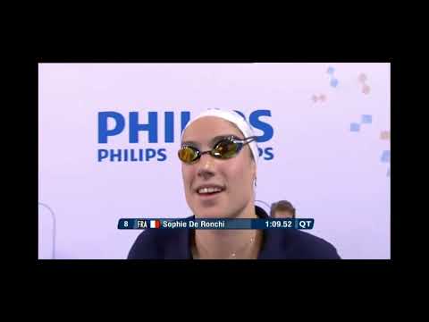 100m Breaststroke Women FINAL - European Swimming Championship 2008 Eindhoven