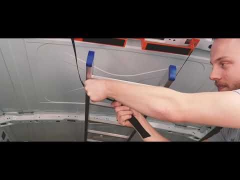 Store ladders inside your van with the Internal Ladder Holder