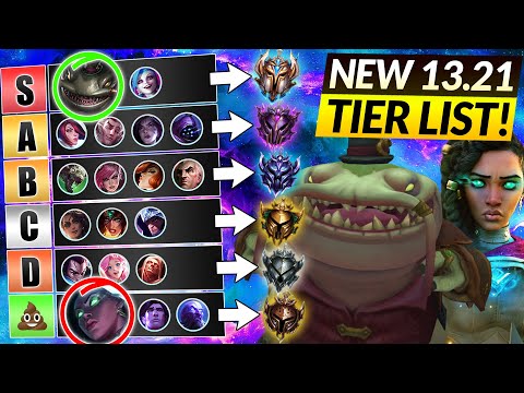 NEW Patch 13.21 TIER LIST (UPDATED!) - BEST META Champions to MAIN - LoL Update Guide