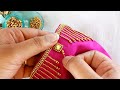 New And Unique Aariwork Sleeve Design With Normal Needle Aariwork Maggamwork Aari Blousedesign